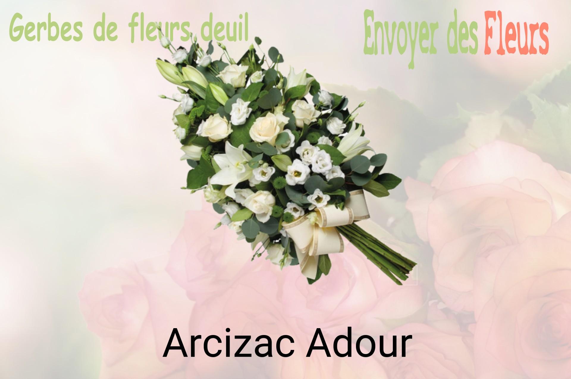 Gerbe de fleurs de deuil livrée à Arcizac-Adour